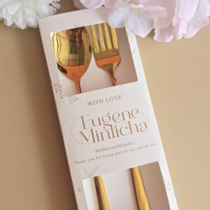 SEU-012 ชุดช้อนเกาหลี (สีทอง)