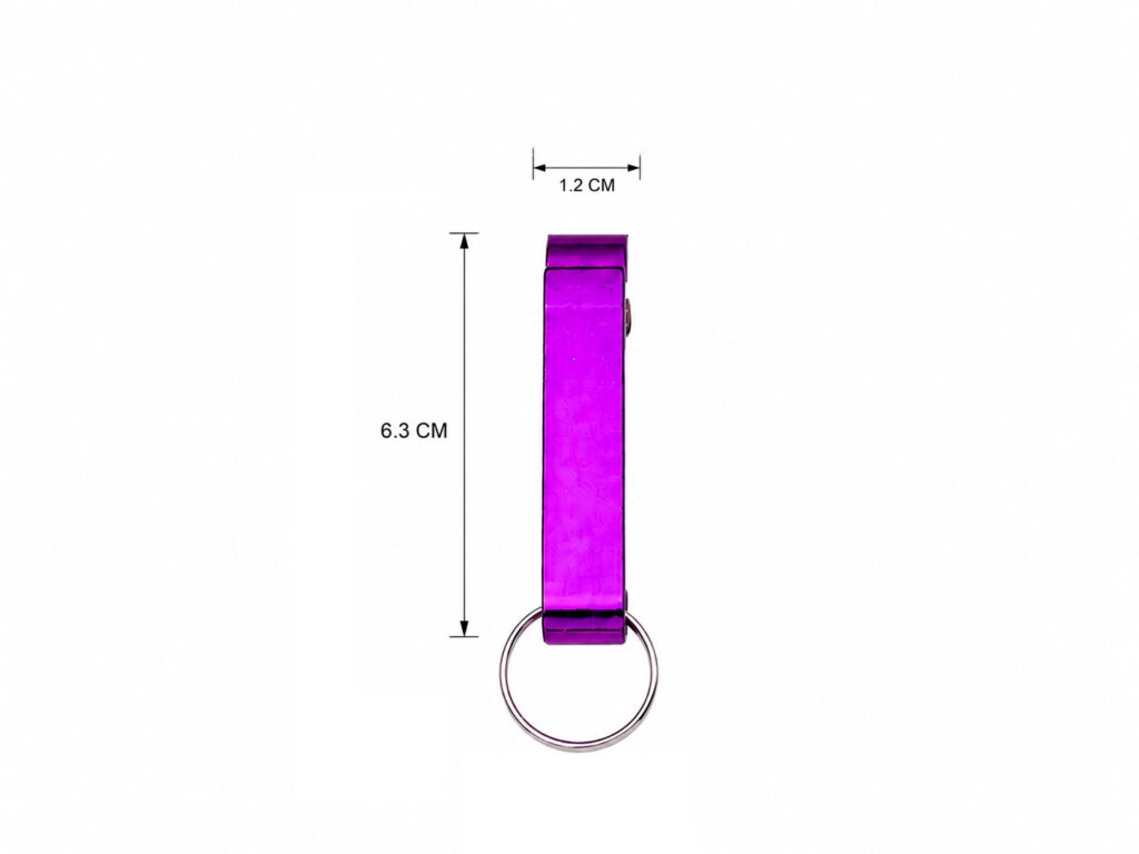 ที่เปิดขวดเลเซอร์ อลูมิเนียม พวงกุญแจ 6.3 ซม. สลักเลเซอร์ โลโก้ ของพรีเมี่ยม