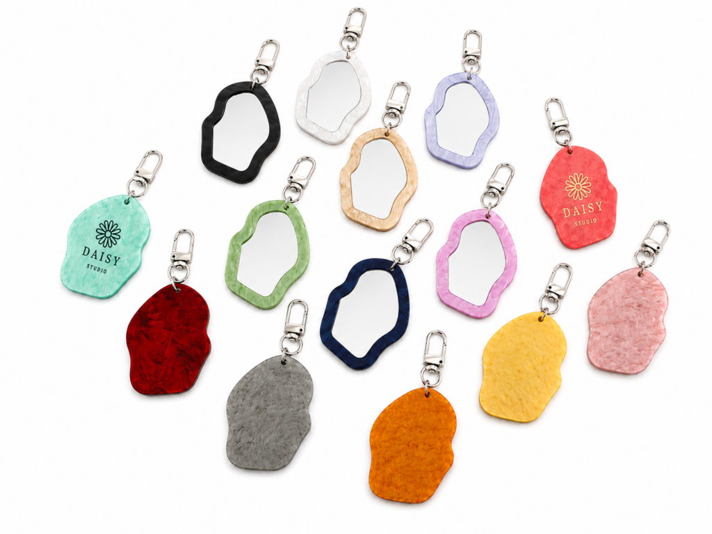 พวงกุญแจกระจกอะคริลิค (Acrylic Mirror Keychain)